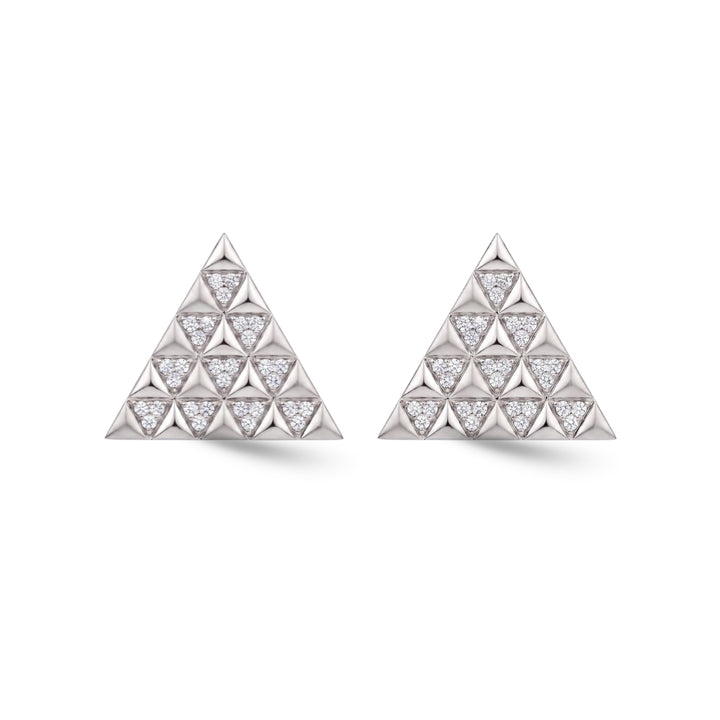 Pyramid Diamond Earrings