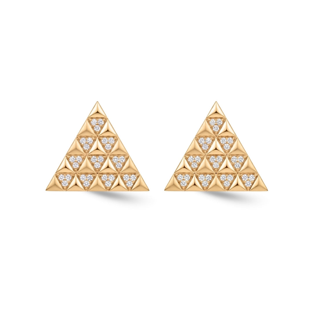 Pyramid Diamond Earrings