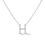 Load image into Gallery viewer, Zeeana Diamond Alphabet Necklace