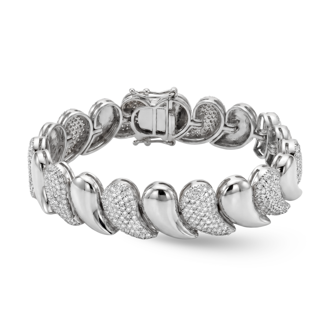 Golden Dewdrop Diamond Bracelet