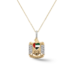 Load image into Gallery viewer, UAE Falcon Enamel Necklace