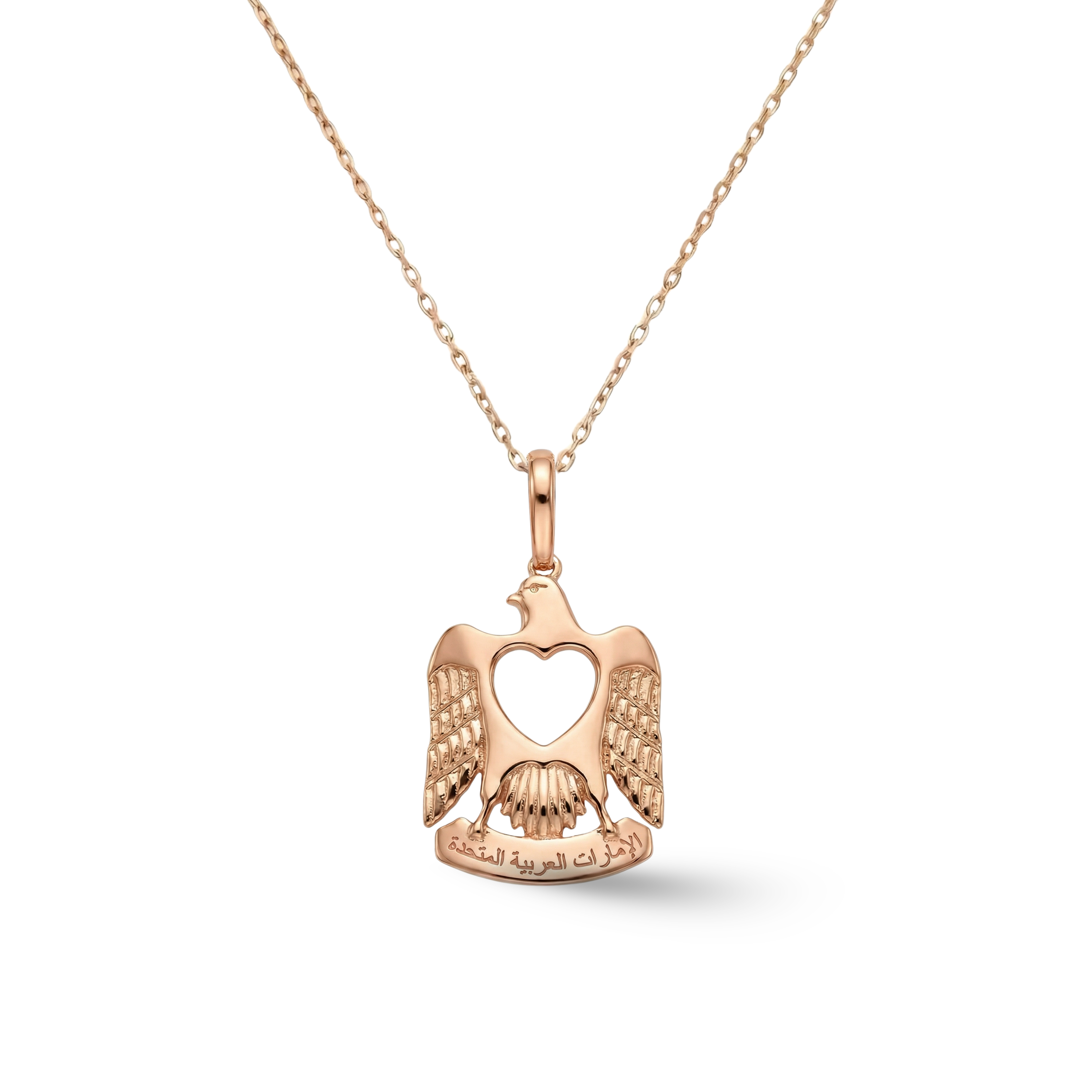 UAE Falcon Enamel Necklace