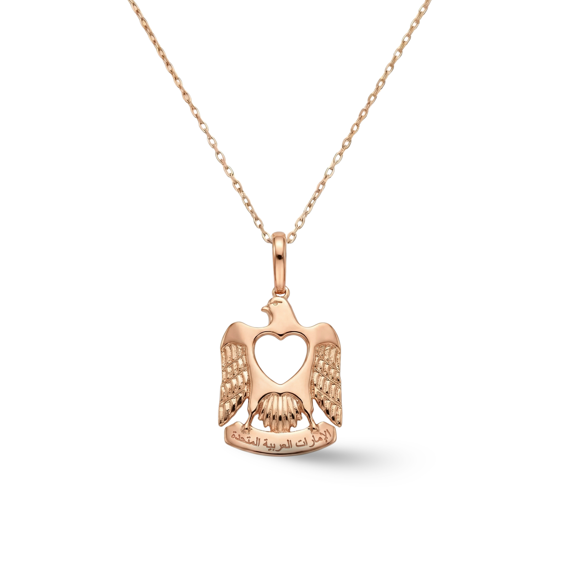 UAE Falcon Enamel Necklace