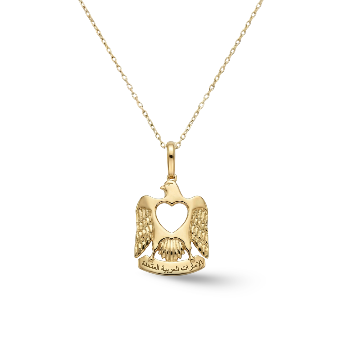 UAE Falcon Enamel Necklace