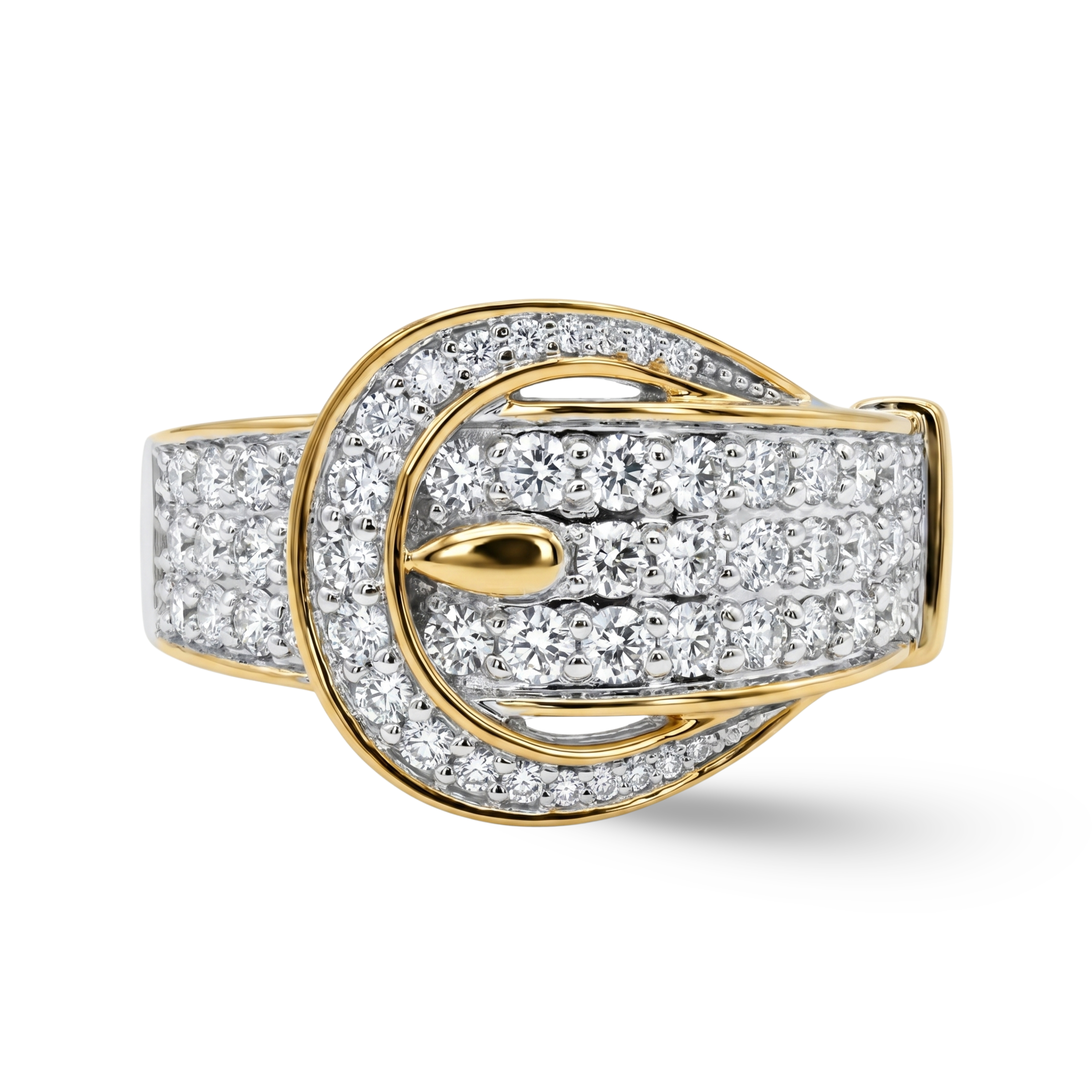 Buckle Statement Diamond Ring