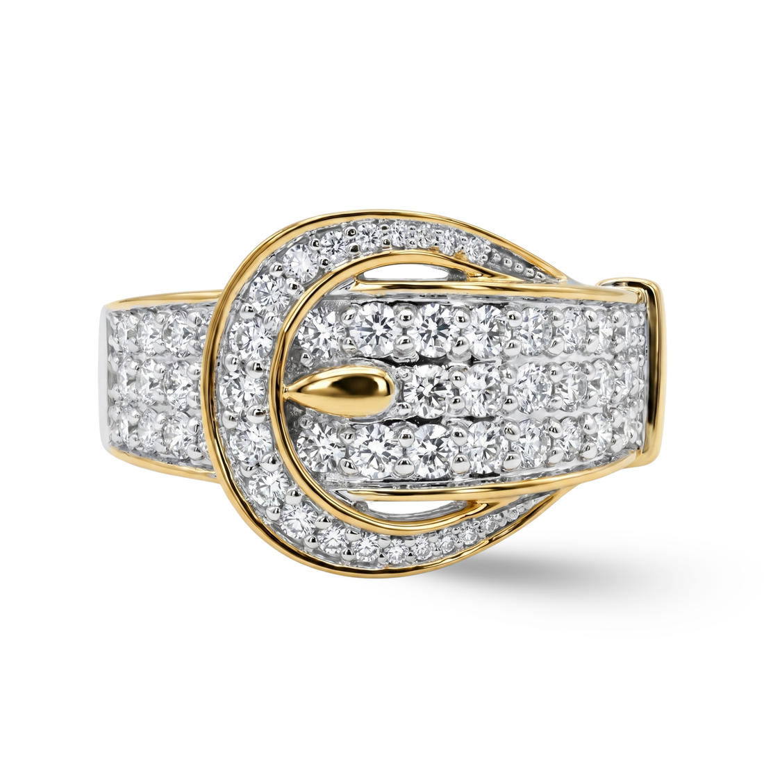 Buckle Statement Diamond Ring