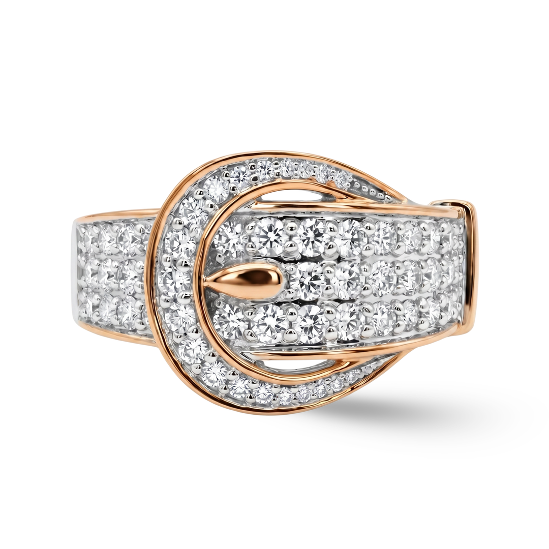 Buckle Statement Diamond Ring