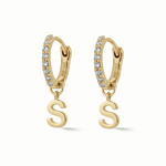 Load image into Gallery viewer, Pave Simple Diamond Huggies