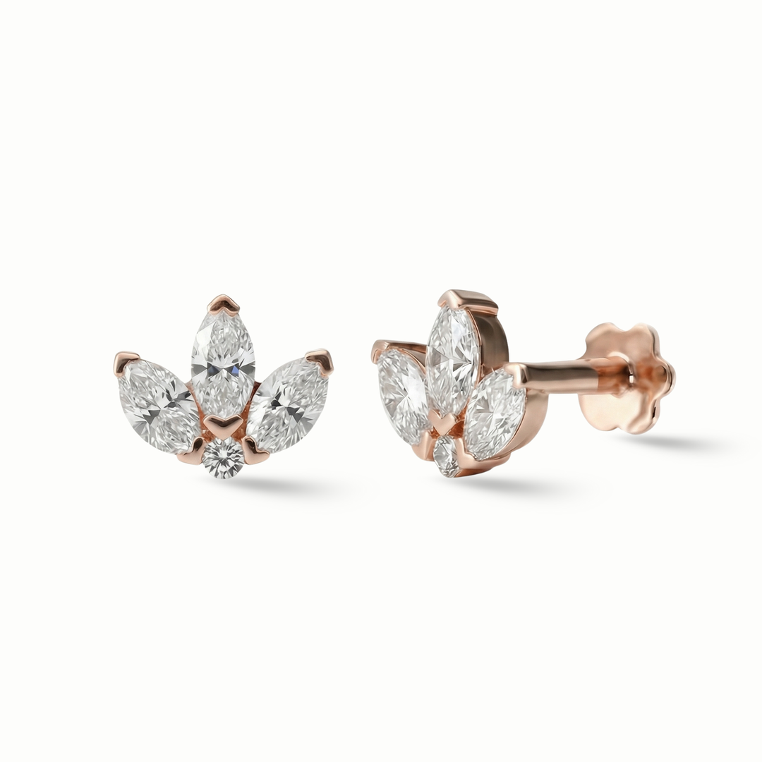 Drops of Radiance Marquise Ear Studs