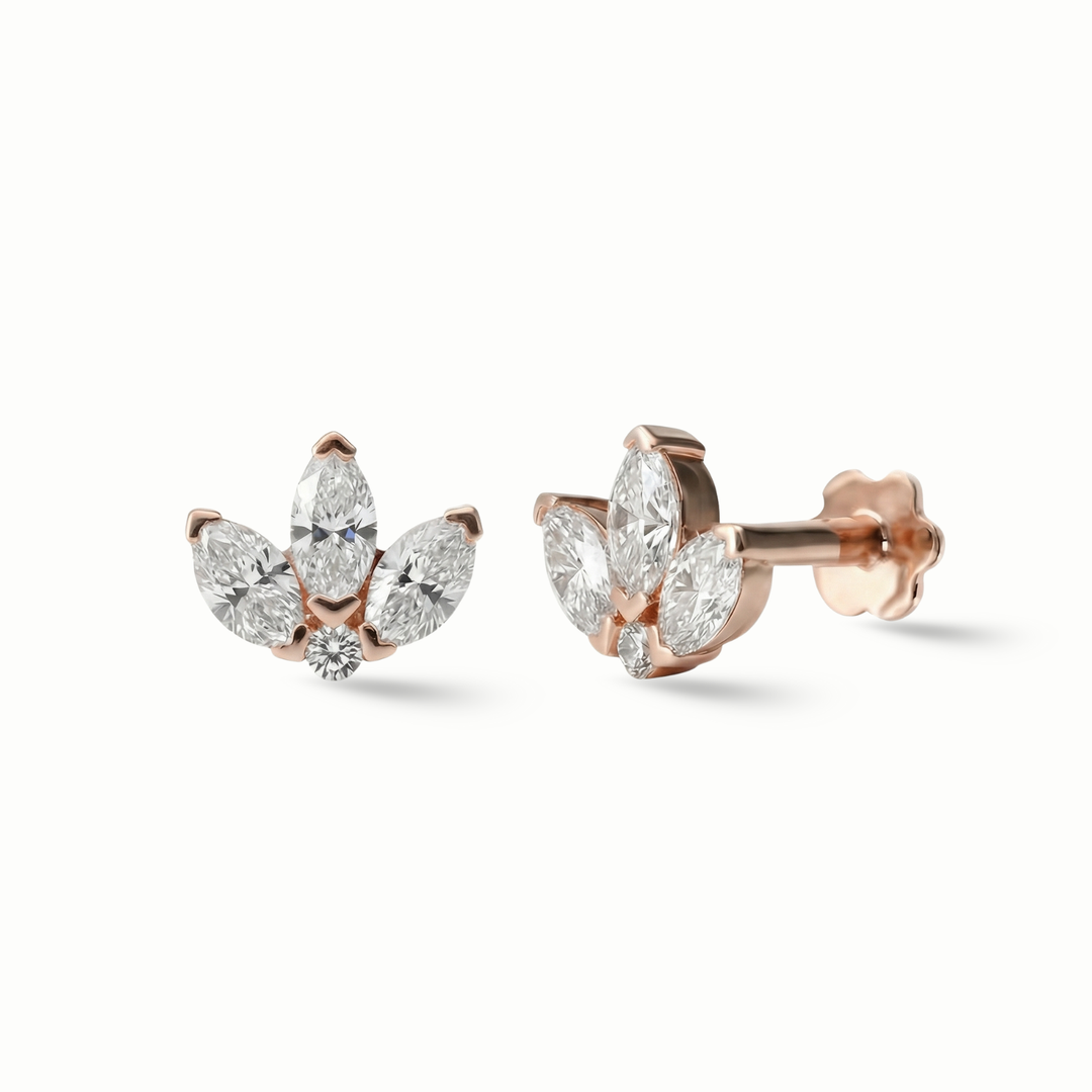 Drops of Radiance Marquise Ear Studs