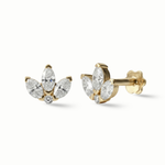 Load image into Gallery viewer, Drops of Radiance Marquise Ear Studs