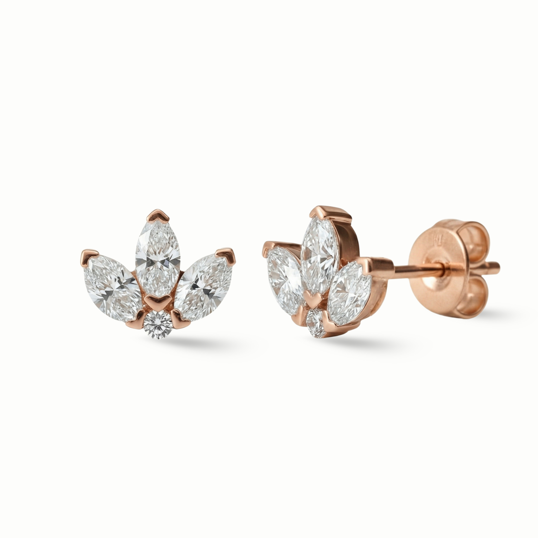 Drops of Radiance Marquise Ear Studs