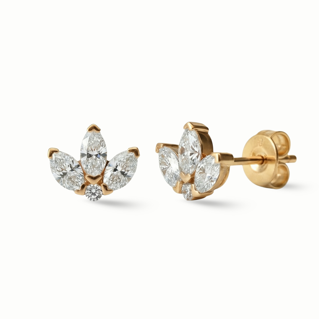 Drops of Radiance Marquise Ear Studs