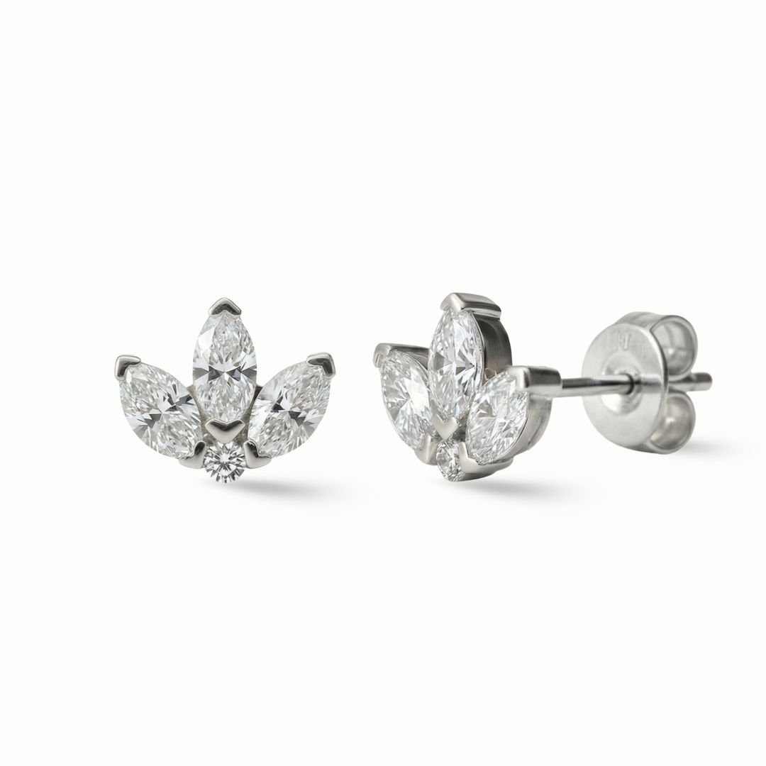 Drops of Radiance Marquise Ear Studs