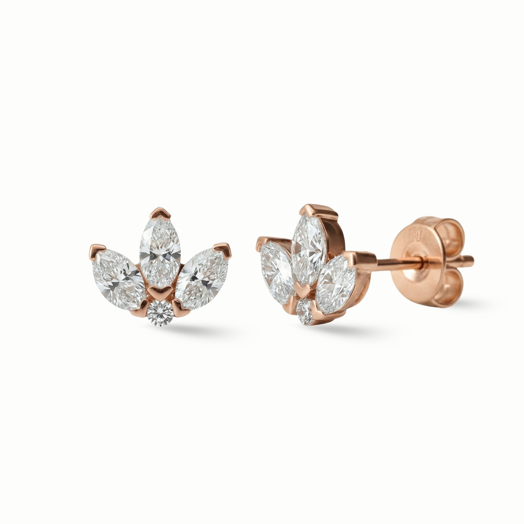 Drops of Radiance Marquise Ear Studs