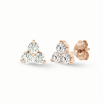 Load image into Gallery viewer, Timeless essentials 3 Diamonds Ear Studs