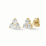 Drops of Radiance 3 Diamonds Ear Studs