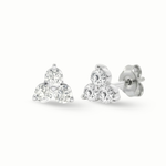 Load image into Gallery viewer, Timeless essentials 3 Diamonds Ear Studs