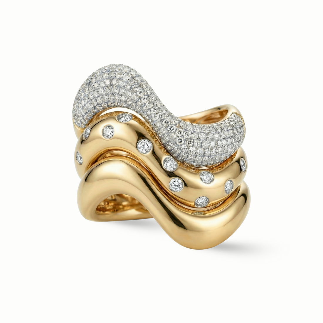 Luxury edit Wave Ring