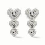 Load image into Gallery viewer, Luxury edit Detachable Heart Earrings