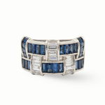 Load image into Gallery viewer, Weave Colorstone and Diamond Ring