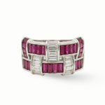 Load image into Gallery viewer, Weave Colorstone and Diamond Ring
