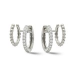 Load image into Gallery viewer, Illusion Diamond Huggies