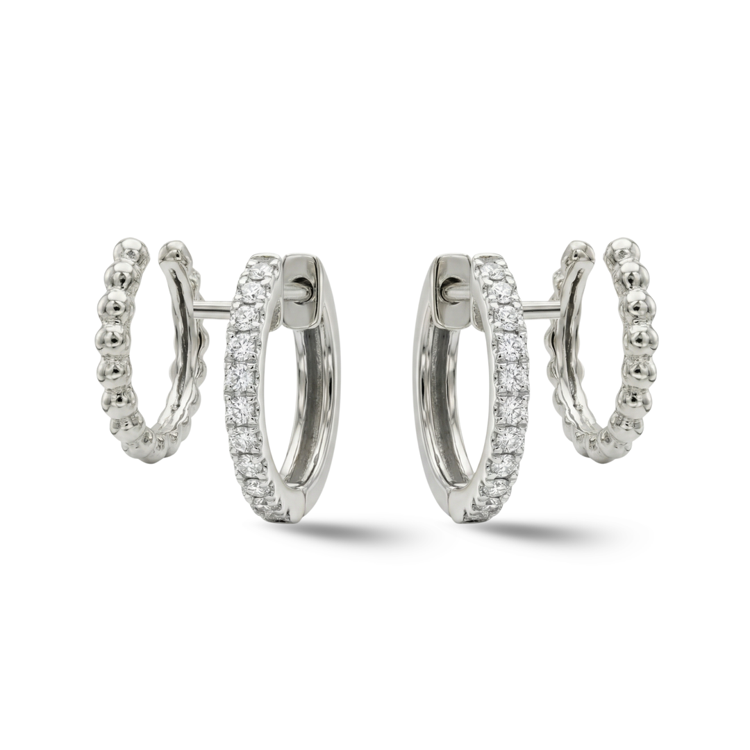 Illusion Diamond Huggies