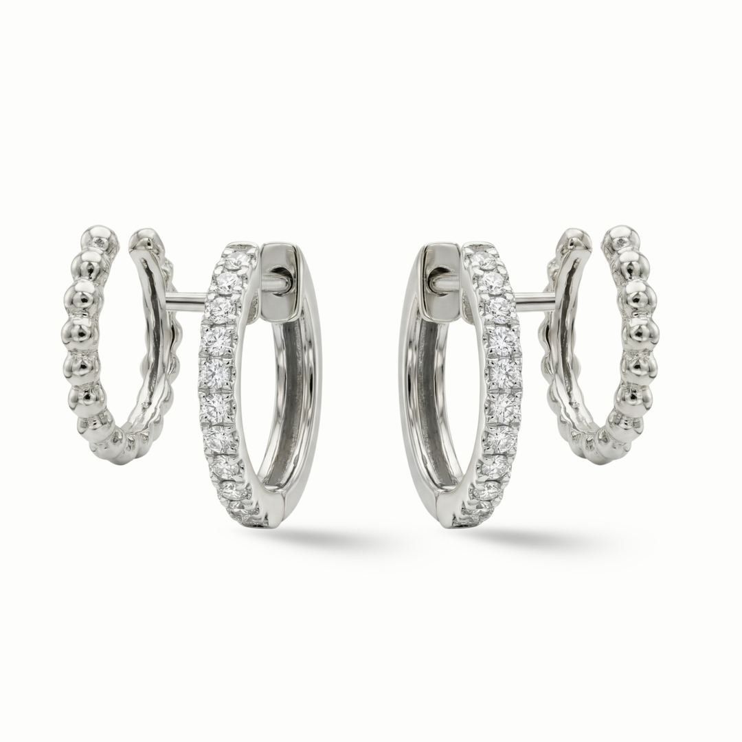 Illusion Diamond Huggies