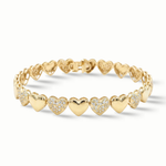 Load image into Gallery viewer, Luxury edit Hearts Bracelet