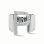 Load image into Gallery viewer, Zeeana Icon Alphabet Diamond Ring