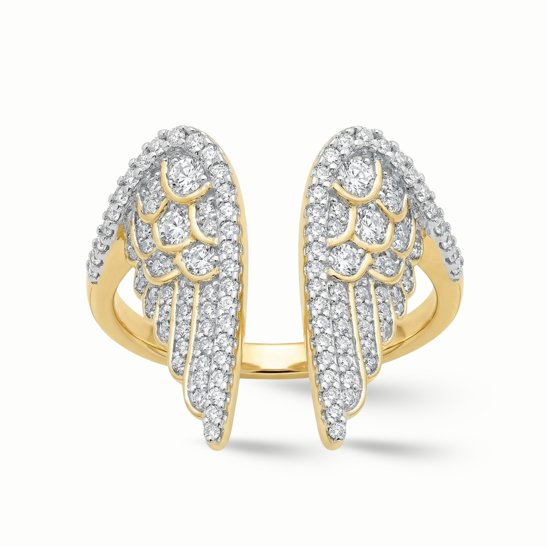 Protection Diamond Wing Ring