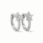 Load image into Gallery viewer, Timeless essentials Star Diamond Huggies