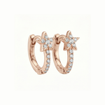 Load image into Gallery viewer, Timeless essentials Star Diamond Huggies