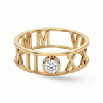 Load image into Gallery viewer, Zeeana Roman Number Date Ring