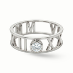 Load image into Gallery viewer, Zeeana Roman Number Date Ring