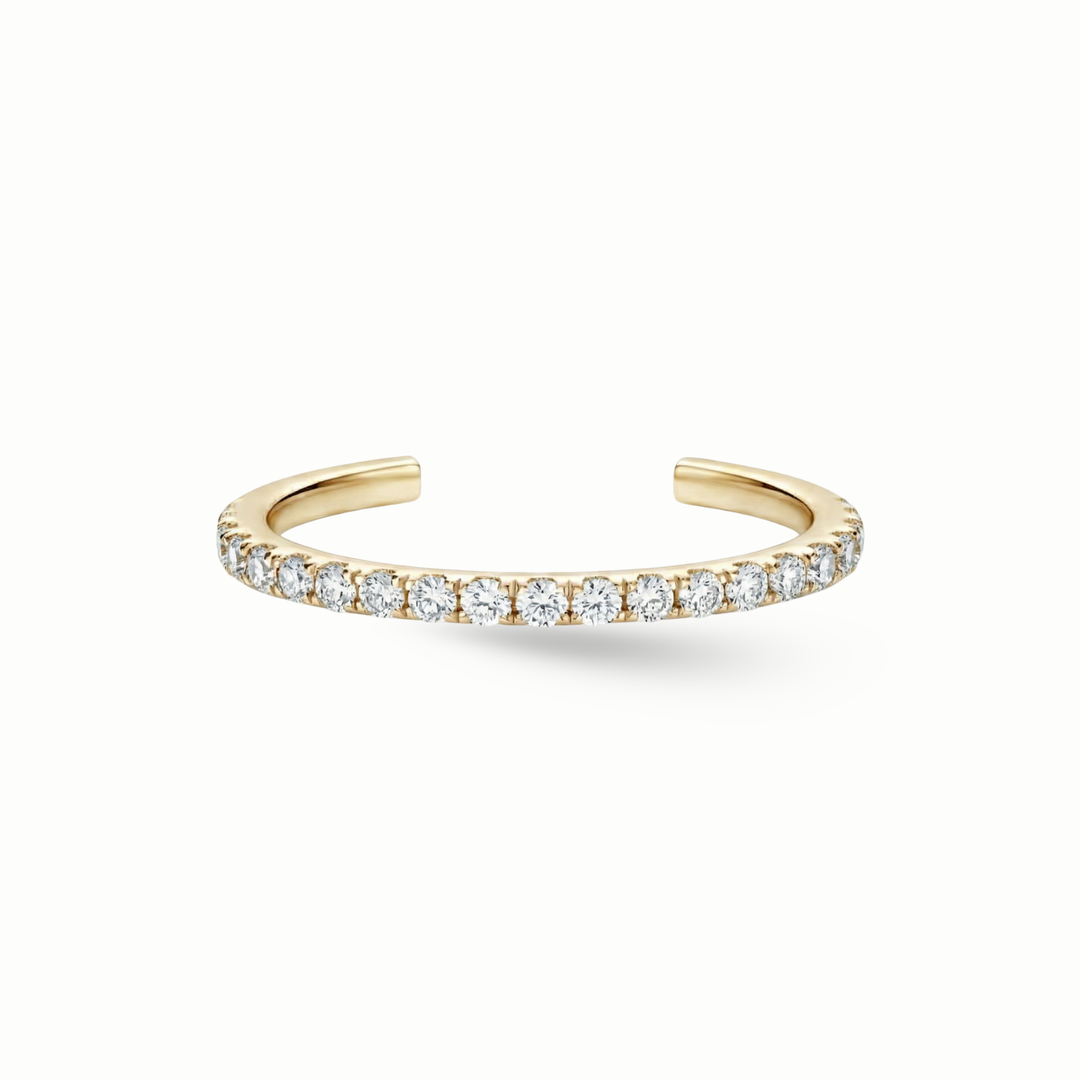 Timeless essentials Line Diamond Ear Cuff
