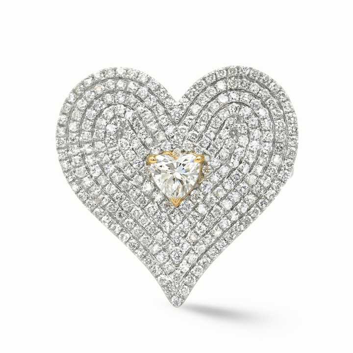 Amara Statement Heart Ring