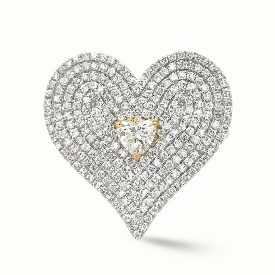 Amara Statement Heart Ring