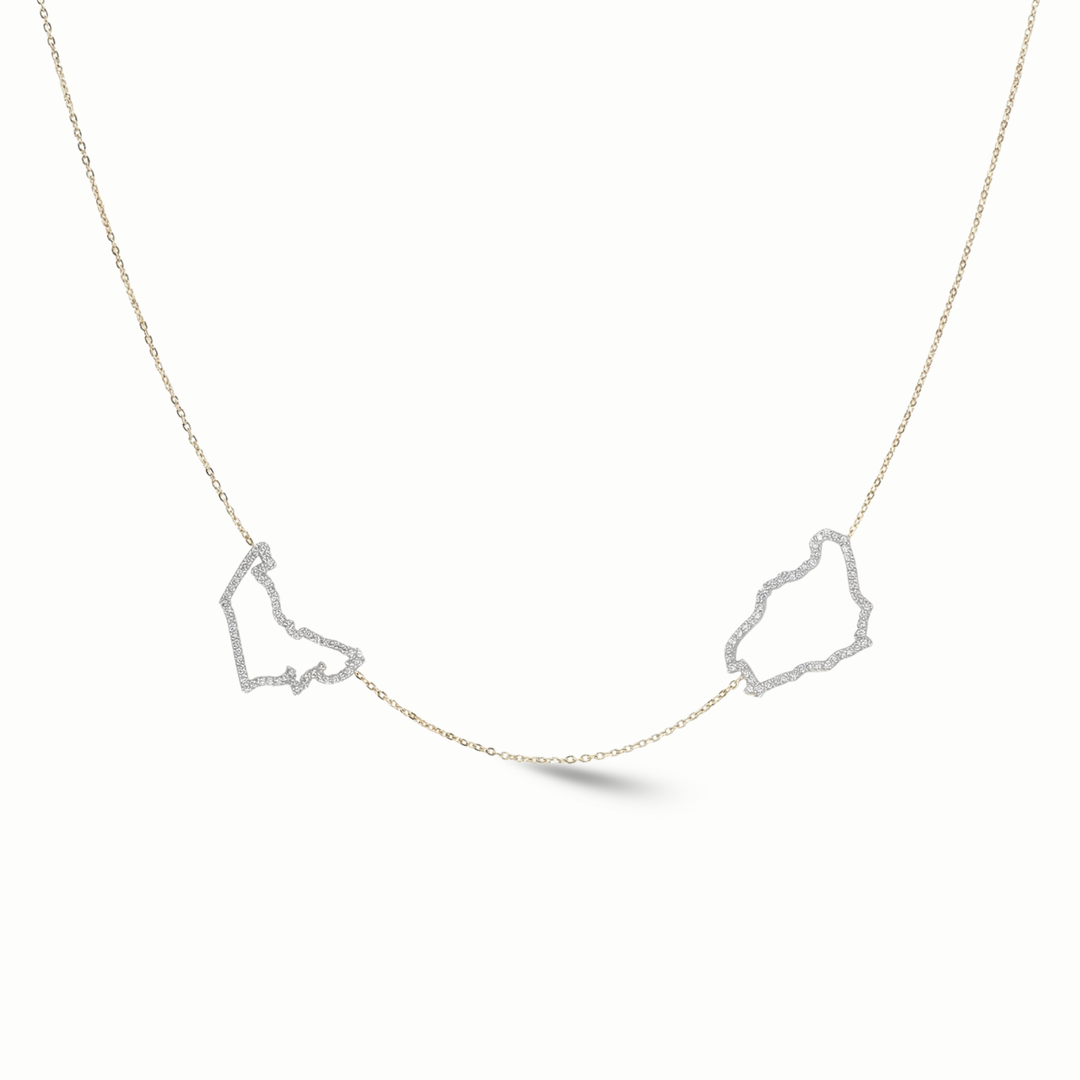 World Roots Necklace (Personalize with Any Countries)