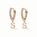 Load image into Gallery viewer, Pave Simple Diamond Huggies