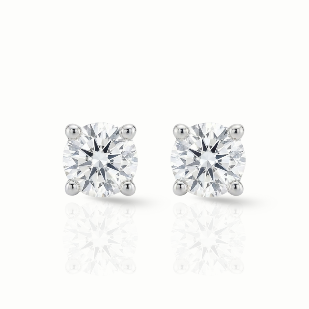 Drops of Radiance Solitaire Earrings