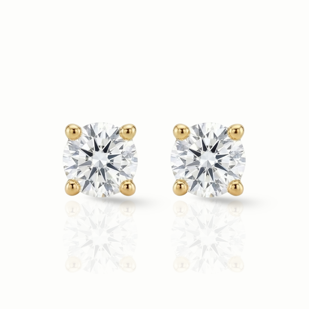 Drops of Radiance Solitaire Earrings