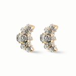 Load image into Gallery viewer, Amira Croissant Diamond Earrings