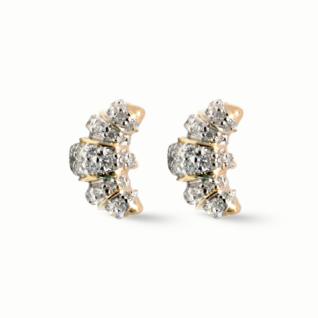 Amira Croissant Diamond Earrings