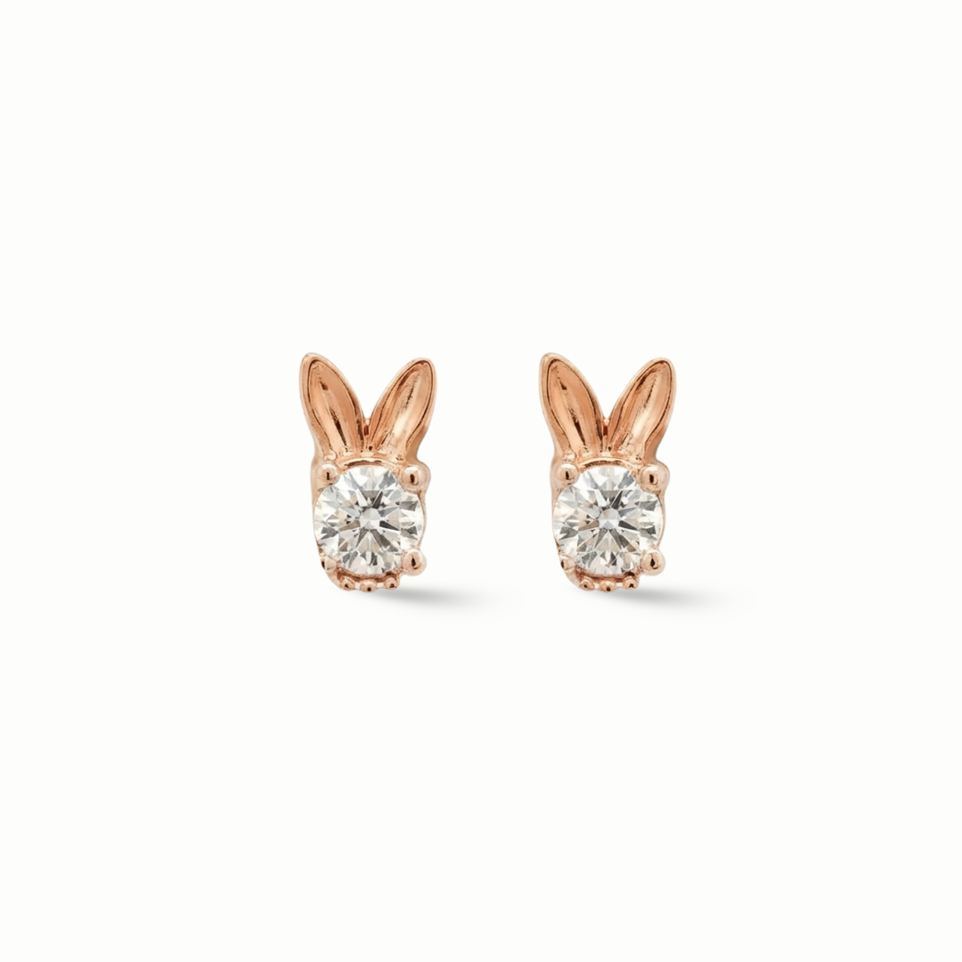 Amira Bunny Diamond Earrings