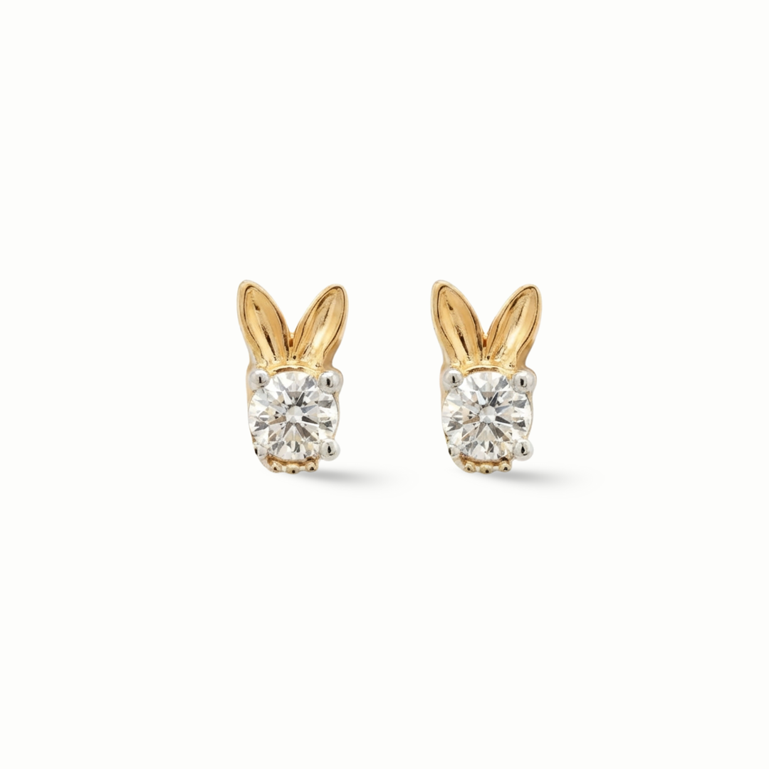 Amira Bunny Diamond Earrings