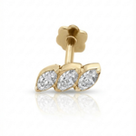 Load image into Gallery viewer, Drops of Radiance Three Marquise Piercing
