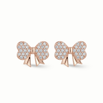 Load image into Gallery viewer, Amira Bow Diamond Earrings