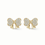 Load image into Gallery viewer, Amira Bow Diamond Earrings